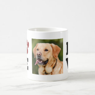 Liebe Paw Print Animal Lover Hund Lover Foto Kaffeetasse