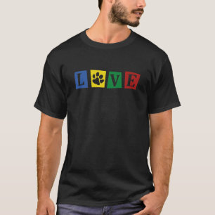 Liebe Paw Retro T-Shirt