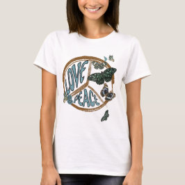 Liebe Peace Butterfets Vintag Summer Hippie T-Shirt