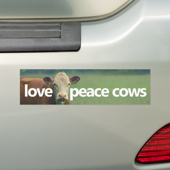 Liebe Peace Cows Autoaufkleber (Auf Auto)
