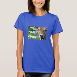 Liebe Peace Cows (dunkel) T - Shirt
