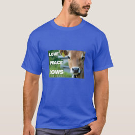 Liebe Peace Cows (dunkel) T - Shirt