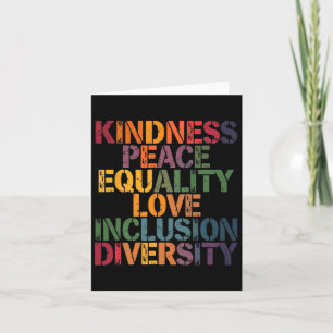 Liebe Peace Diversity Inklusion Equality Black His Karte