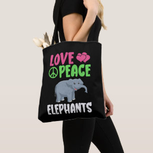 Liebe Peace Elephants Niedlich Zoo Tiere Elefanten
