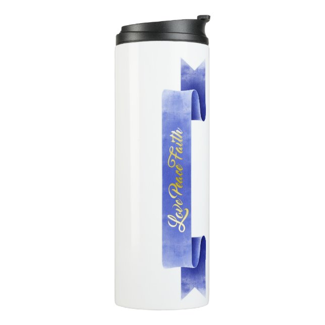 Liebe Peace Faith Thermosbecher (Nach links gedreht)