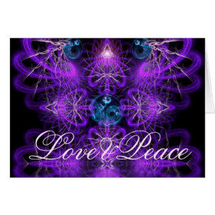Liebe Peace Fraktal Art Card