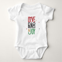 Liebe, Peace & Joy Baby T - Shirt