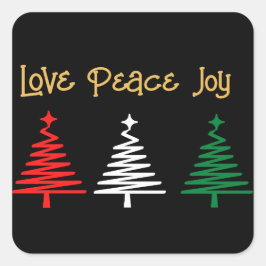 LIEBE PEACE JOY HOLIDAY STICKERS