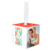 Liebe Peace Joy Kisses Mr. & Mrs. 1. Weihnachtsfes