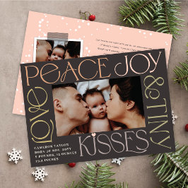 Liebe Peace Joy Tiny Kisses Baby's 1. Weihnachten