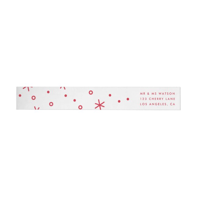 LIEBE PEACE JOY to you Holiday Address Label (Person)