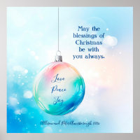 "Liebe Peace Joy" Weihnachtsschmuck