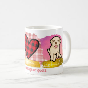 Liebe Peace Labrador Retriever Valentinstag Hund Kaffeetasse