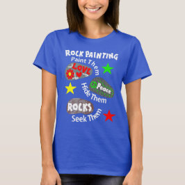 Liebe Peace Rocks Kindness Rock Painting Graphic T-Shirt