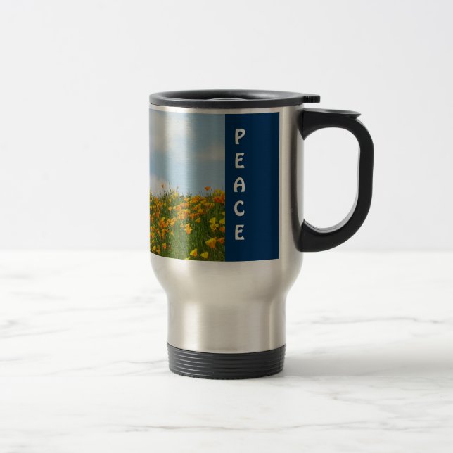 Liebe Peace Tasse Blue Sky White Clouds Favoriten (Rechts)