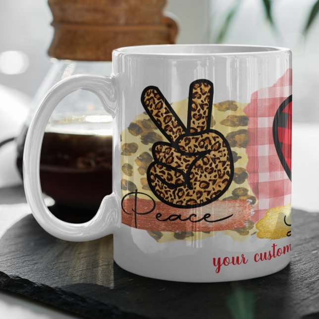 Liebe Peace Yorkshire Ter Valentine's Day Dog Love Kaffeetasse (Von Creator hochgeladen)