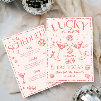 Liebe Peach Bachelorette Wochenende Einladung