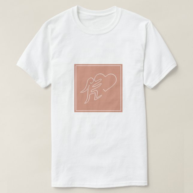 LIEBE (PEACH) T-Shirt (Design vorne)