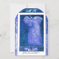 Liebe PEACOCK MONOGRAM Blau Weiß