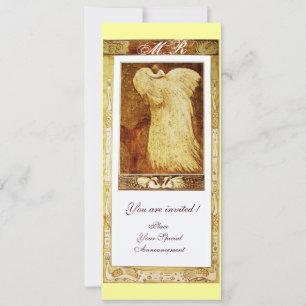 Liebe PEACOCK MONOGRAM, braun Einladung