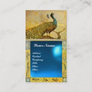 Liebe PEACOCK MONOGRAM Visitenkarte