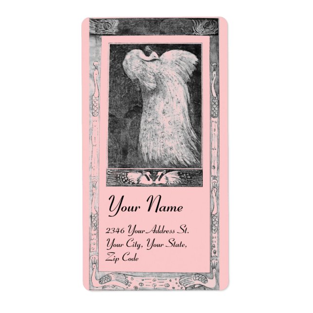 Liebe PEACOCKS, schwarzweiß, rosa (Vorne)