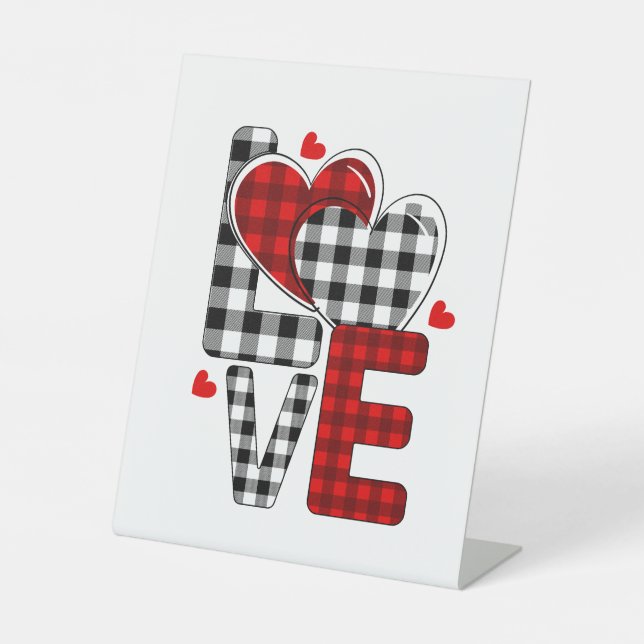 Liebe Pedistalbild Pedestelle Zeichen Sockelschild (Vorderseite)