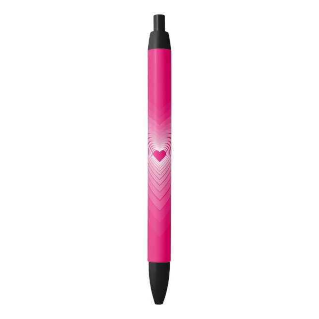 Liebe Pen mit rosa Herzen Kugelschreiber (Vorderseite Vertikal)