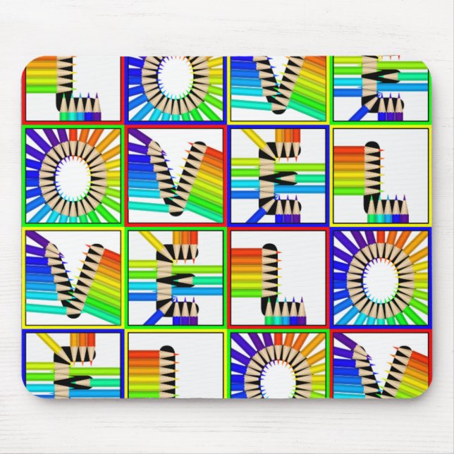 LIEBE PENCILS MOUSEPAD (Vorne)