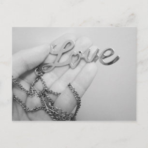 Liebe Pendant Necklace Foto Design Postkarte