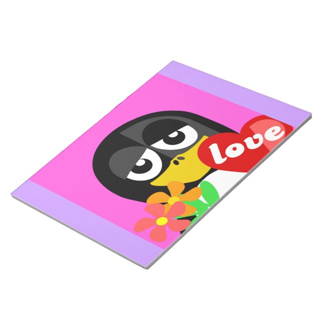 LIEBE PENGUIN NOTIZBLOCK (angewinkelt)