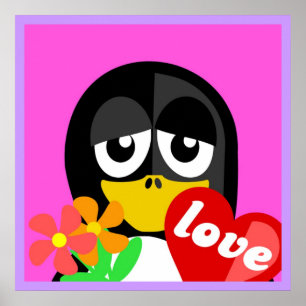LIEBE PENGUIN POSTER