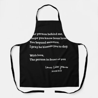 Liebe Person hinter mir Ich hoffe, Jesus Lieben Si Schürze
