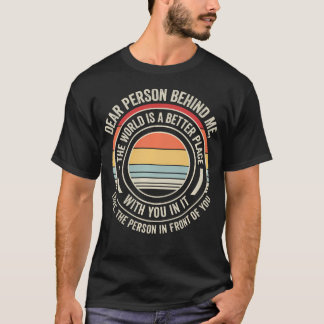 Liebe Person Hinter Mir Retro-Sonnenuntergang Posi T-Shirt