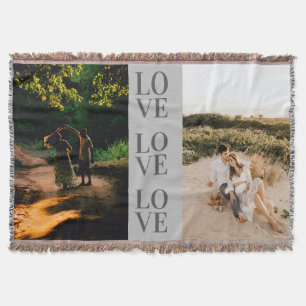 "LIEBE" personalisiert Vollständiges Foto-Layout Decke
