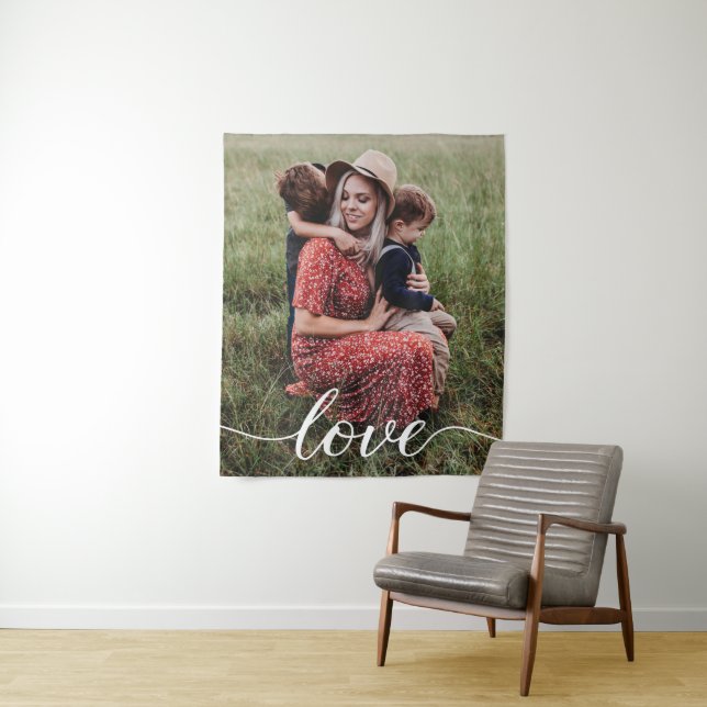 Liebe Personalisiertes Foto Wandteppich (Beispiel)