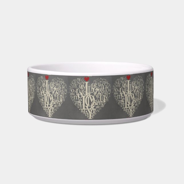 Liebe Pet Bowl Napf (Vorderseite)