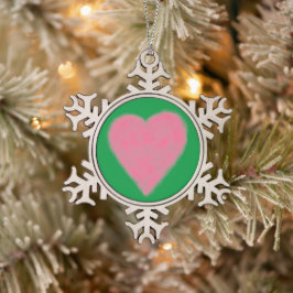 LIEBE Pewter Snowflake Ornament