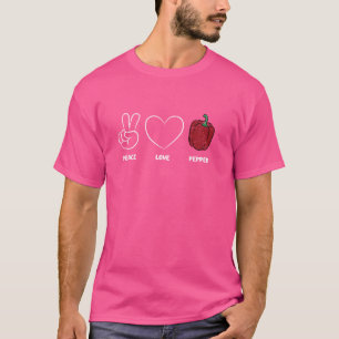 Liebe Pfeffergarten Gemüsebauernhof T-Shirt