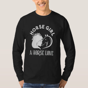 Liebe Pferde Girl Reitsport Reiten T-Shirt