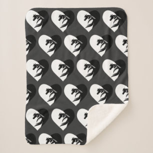 Liebe Pferde und Herz Logo Grafik Kunst Sherpadecke