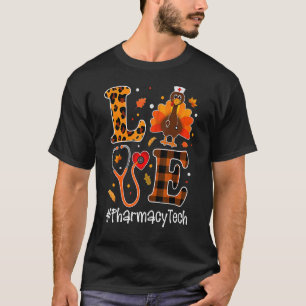 Liebe Pharmacy Tech Leopard Stethoscope Türkei als T-Shirt