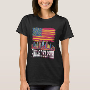 Liebe Philadelphia Skyline Downtown-Stadtbild Phil T-Shirt