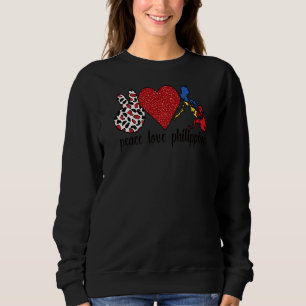 Liebe Philippinen stolz philippinische Flagge Fili Sweatshirt