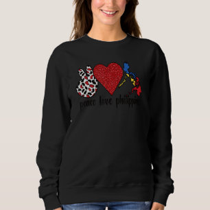 Liebe Philippinen stolz philippinische Flagge Fili Sweatshirt