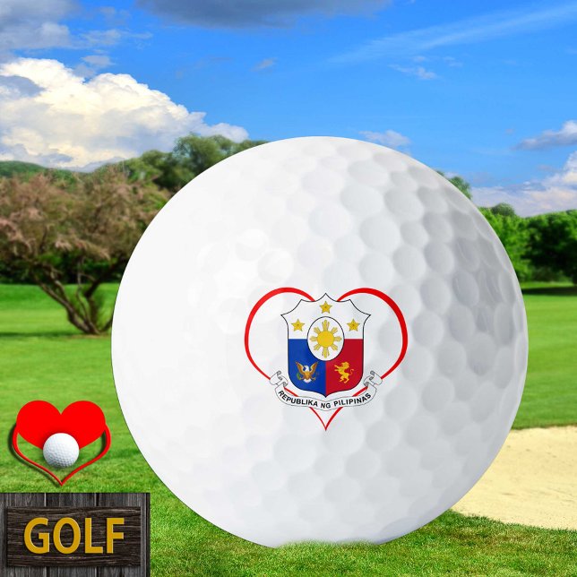 Liebe Philippines Golf Balls, philippinische Flagg Golfball (Von Creator hochgeladen)