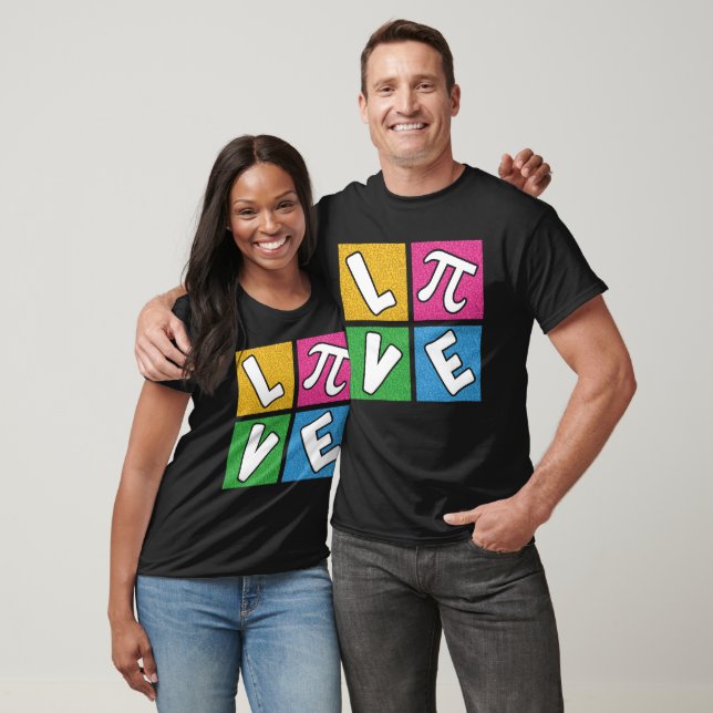 LIEBE PI Pop Art Match Design T-Shirt (Unisex)