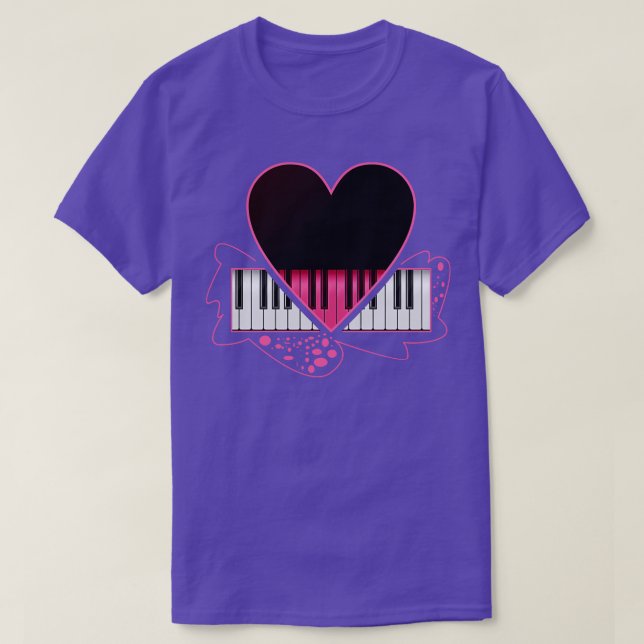 Liebe Pianist T-Shirt (Design vorne)