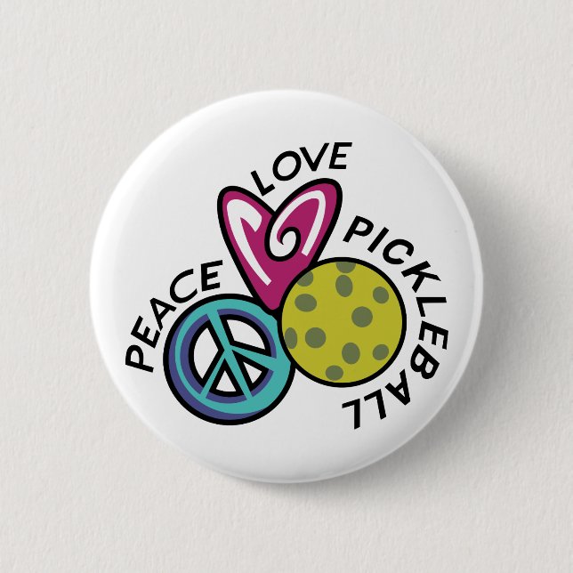 Liebe Pickleball Button (Vorderseite)
