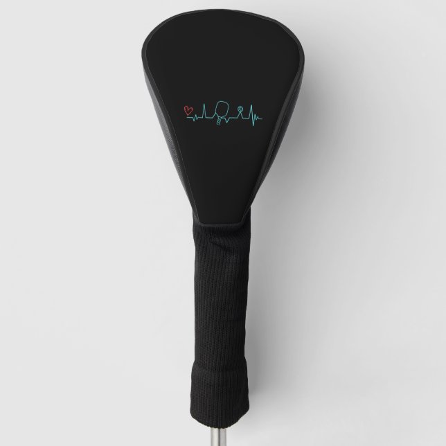 Liebe Pickleball Golf Headcover (Vorderseite)